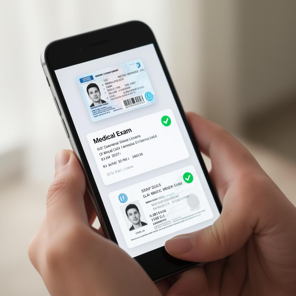 Documentos digitales del operador en su celular